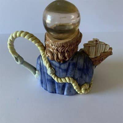Fitz and Floyd Christopher Columbus Teapot Limited Edition Collectible - Thumbnail 5
