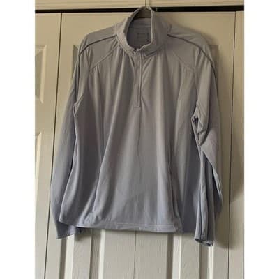 Mondetta women's 1/4 Zip Pullover Blue 2XL Long Sleeve Lightweight - Thumbnail 12