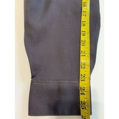 Calvin Klein Men's 2XL Gray Long Sleeve Dress Shirt 18.5" Neck - Thumbnail 5