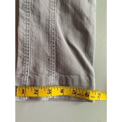 White House Black Market Women's Cargo Jeans Gray Size 10 - Thumbnail 9