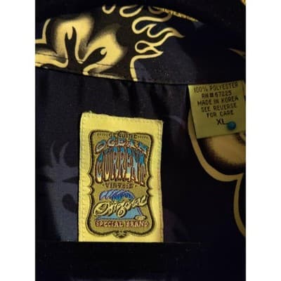 Ocean Current Men's Hawaiian Shirt Button Up Floral Medium Tropical Vintage SzXL - Thumbnail 4