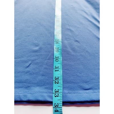 Susana Monaco Blue Cold Shoulder Bell Sleeve V-Neck Mini Dress Medium - Thumbnail 8