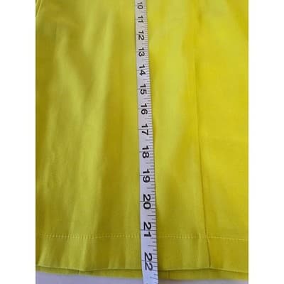 Gibson & Latimer Neon Chartreuse Peplum Pencil Skirt Size 12 LA4026PDS - Thumbnail 8