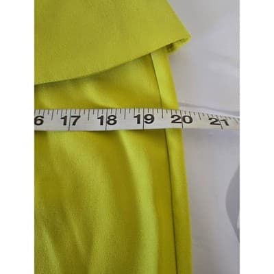 Gibson & Latimer Neon Chartreuse Peplum Pencil Skirt Size 12 LA4026PDS - Thumbnail 7