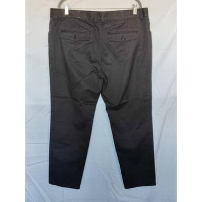 Bar III Men's Slim-Fit Black Gray Striped Pants 38 X 30 Flat Front - Thumbnail 3