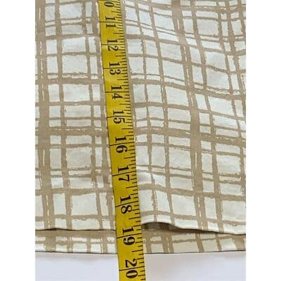 Hilary Radley Women's Plaid Stretch Skort XXL Tan White Pockets - Thumbnail 3