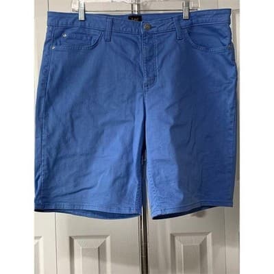 Lee Men's Blue Chino Shorts Size 20 Casual Flat Front - Thumbnail 2