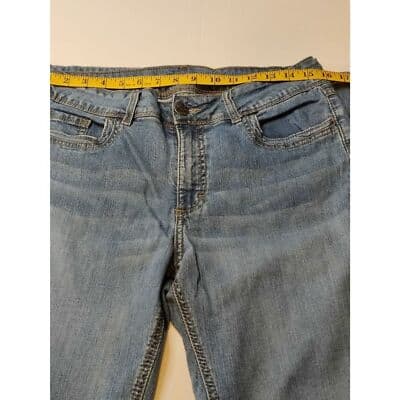 Lee Riders Straight Leg Mid Rise Medium Wash Embroidered Womens Jeans Denim - Thumbnail 2