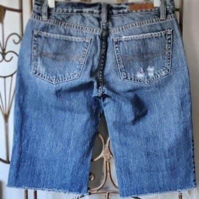 VTG. Abercrombie & Fitch Jean Shorts Womens Size 2 Distressed Shorts - Thumbnail 2