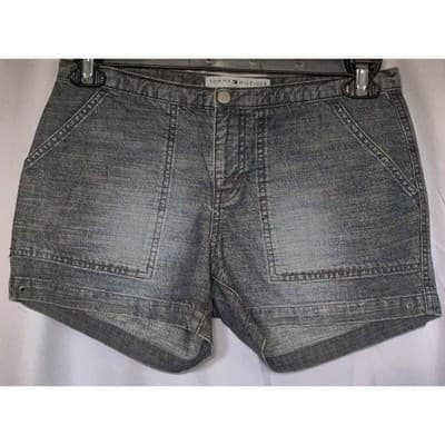 VTG. TOMMY HILFIGER Women's Vtg Denim, Light Wash Jeans Shorts - Thumbnail 4