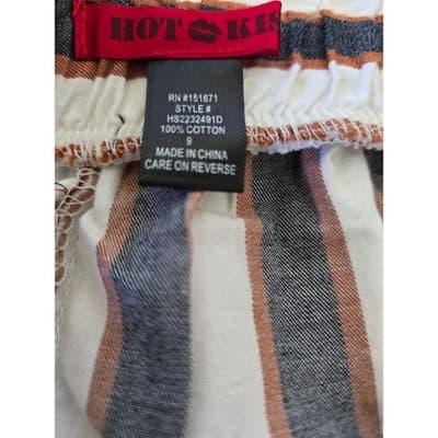 HOT KISS Striped Paperbag Waist Shorts Size 9 - Thumbnail 3
