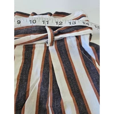 HOT KISS Striped Paperbag Waist Shorts Size 9 - Thumbnail 8
