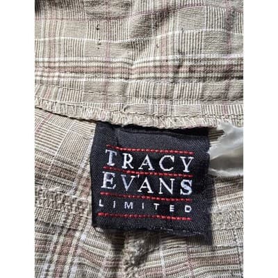 Tracy Evans Womens Light Brown Red - Plaid Short-shorts Size 3 - Thumbnail 8