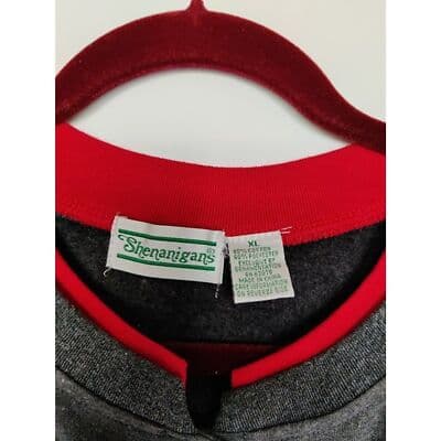 Vintage USA Shenanigans Branded Grandma Granny Embroidered Cardigan Size XL - Thumbnail 5