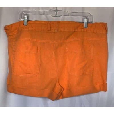 Route 66 Size 16 Women Short Linen Drawstring Lightweight Pockets - Thumbnail 2