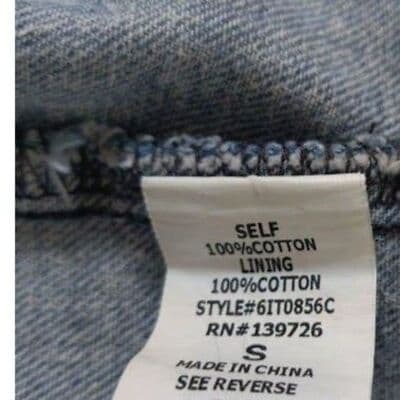 Good Vibes Only Jean Embroidered Details Front Back Jacket - Thumbnail 4