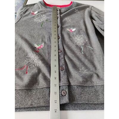 Vintage USA Shenanigans Branded Grandma Granny Embroidered Cardigan Size XL - Thumbnail 10