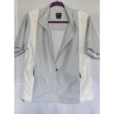 Adidas Women's Golf Jacket Climashell Wind Short Sleeve Full Zip Large - Image 1