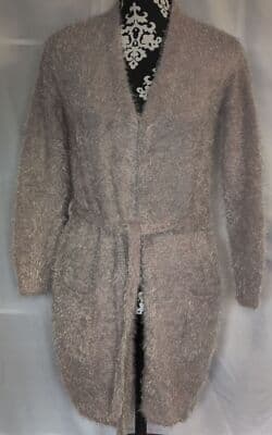 Charlotte Russe Fuzzy Sweater Womens Size XS Rose Long Sleeve - Thumbnail 2