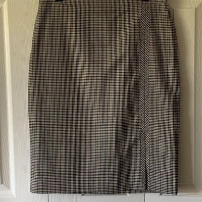 Ann Taylor Women's Plaid Pencil Skirt Size 4 Knee Length Multicolor - Image 1