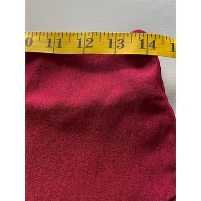 Papaya Women's Red Pencil Skirt Size L Knee Length Casual Stretchy - Thumbnail 7