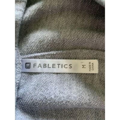 Fabletics Women's Gray Skirt M Leather Detail Zipper Pockets Casual - Thumbnail 3