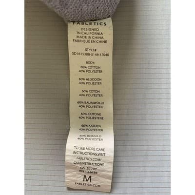 Fabletics Women's Gray Skirt M Leather Detail Zipper Pockets Casual - Thumbnail 5