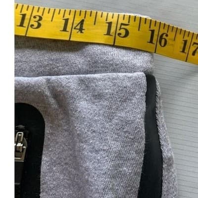 Fabletics Women's Gray Skirt M Leather Detail Zipper Pockets Casual - Thumbnail 7