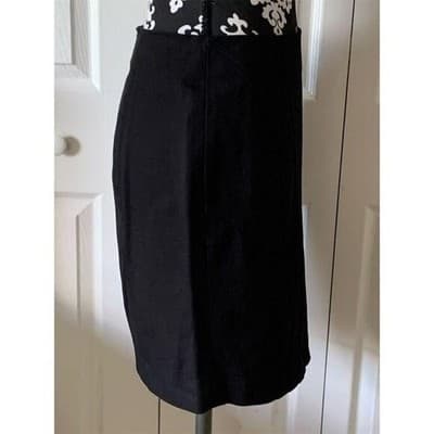 Banana Republic Women's Black Pencil Skirt Size 6 Knee Length Business - Thumbnail 3