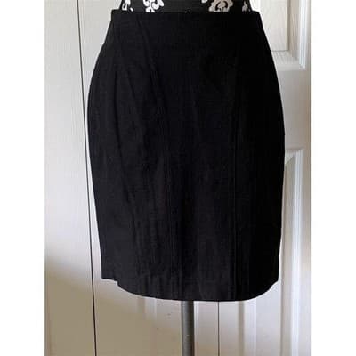 Banana Republic Women's Black Pencil Skirt Size 6 Knee Length Business - Thumbnail 4