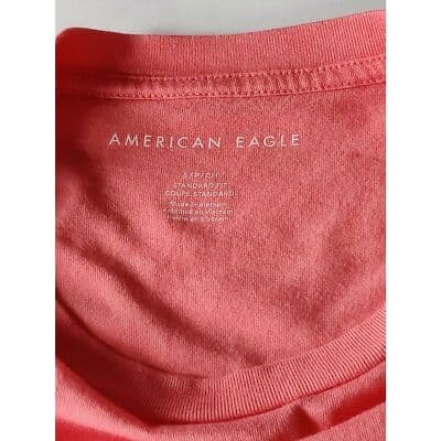American Eagle Womens Pink Short Sleeve Round Neck T-Shirt Size Small - Thumbnail 3