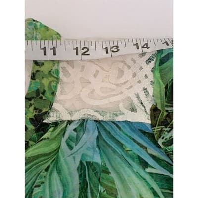 Figueroa & Flower Women's M Floral Lace Semi-Sheer Blouse Long Sleeve - Thumbnail 7