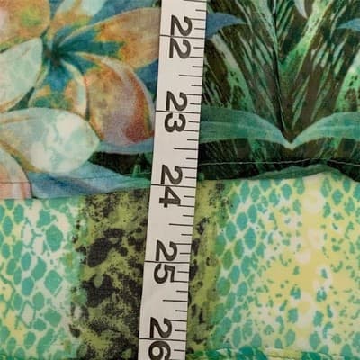 Figueroa & Flower Women's M Floral Lace Semi-Sheer Blouse Long Sleeve - Thumbnail 9