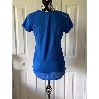 Under Armour Women's HeatGear Short Sleeve T-Shirt Blue Size S Activewear - Thumbnail 10