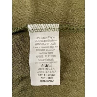 Med Olive Green Tassel Tank Top Sleeveless Casual Summer Boho C.u.k.y. Women's - Thumbnail 5