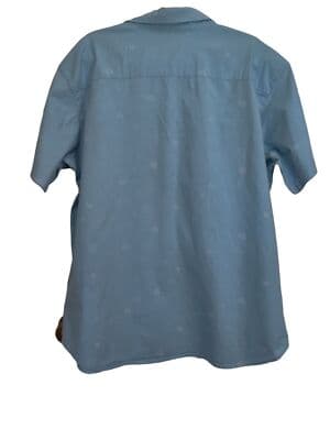 Columbia Men's Vented Fishing Shirt Short Sleeve Blue Size XL - Thumbnail 4