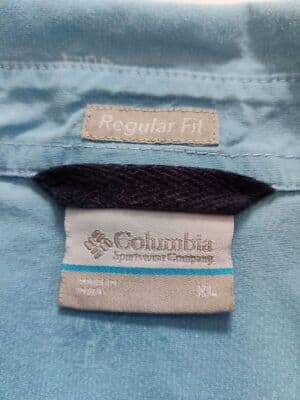 Columbia Men's Vented Fishing Shirt Short Sleeve Blue Size XL - Thumbnail 5