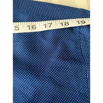 Nicole Miller New York Men's M Blue Polka Dot Long Sleeve Button-Up Shirt - Thumbnail 5