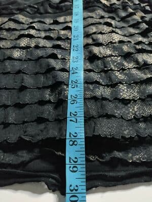 Connected Apparel Black Strapless Ruffled Lace Dress Party Evening Size 10 - Thumbnail 12
