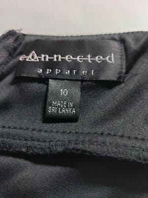 Connected Apparel Black Strapless Ruffled Lace Dress Party Evening Size 10 - Thumbnail 8