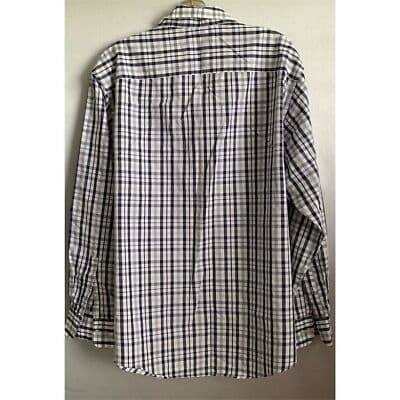 Alfani Men's Checkered Performance Dress Shirt Long Sleeve Multicolor Casual XL - Thumbnail 4