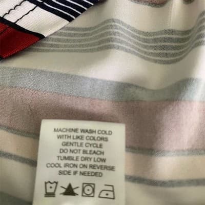 Madison & Hudson Women's Striped Wrap Top Red/White/Blue Size L Short Sleeve - Thumbnail 5