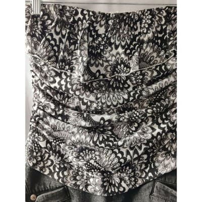 Rewind Womens Vest Strapless Floral Sleeveless Boob Tube Bandeau Top Size Small - Thumbnail 2