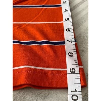 Saddlebred Men's Comfort Flex Orange Striped Polo Shirt 2XL Short Sleeve - Thumbnail 8
