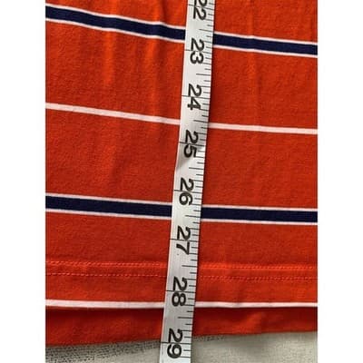 Saddlebred Men's Comfort Flex Orange Striped Polo Shirt 2XL Short Sleeve - Thumbnail 9
