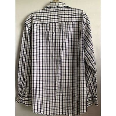 Alfani Men's Checkered Performance Dress Shirt Long Sleeve Multicolor Casual XL - Thumbnail 6