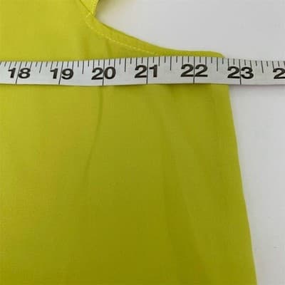 Angelique by Yurbu Women's 2XL Lemon Yellow Blouse Round Neck Short Sleeve - Thumbnail 9