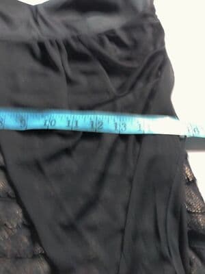 Connected Apparel Black Strapless Ruffled Lace Dress Party Evening Size 10 - Thumbnail 11