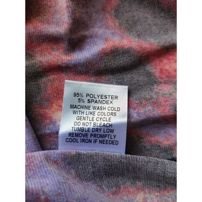 CSC Studio Leopard Print Dress Red Black Purple Women's Size S Made in USA - Thumbnail 4