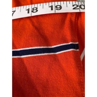 Saddlebred Men's Comfort Flex Orange Striped Polo Shirt 2XL Short Sleeve - Thumbnail 6